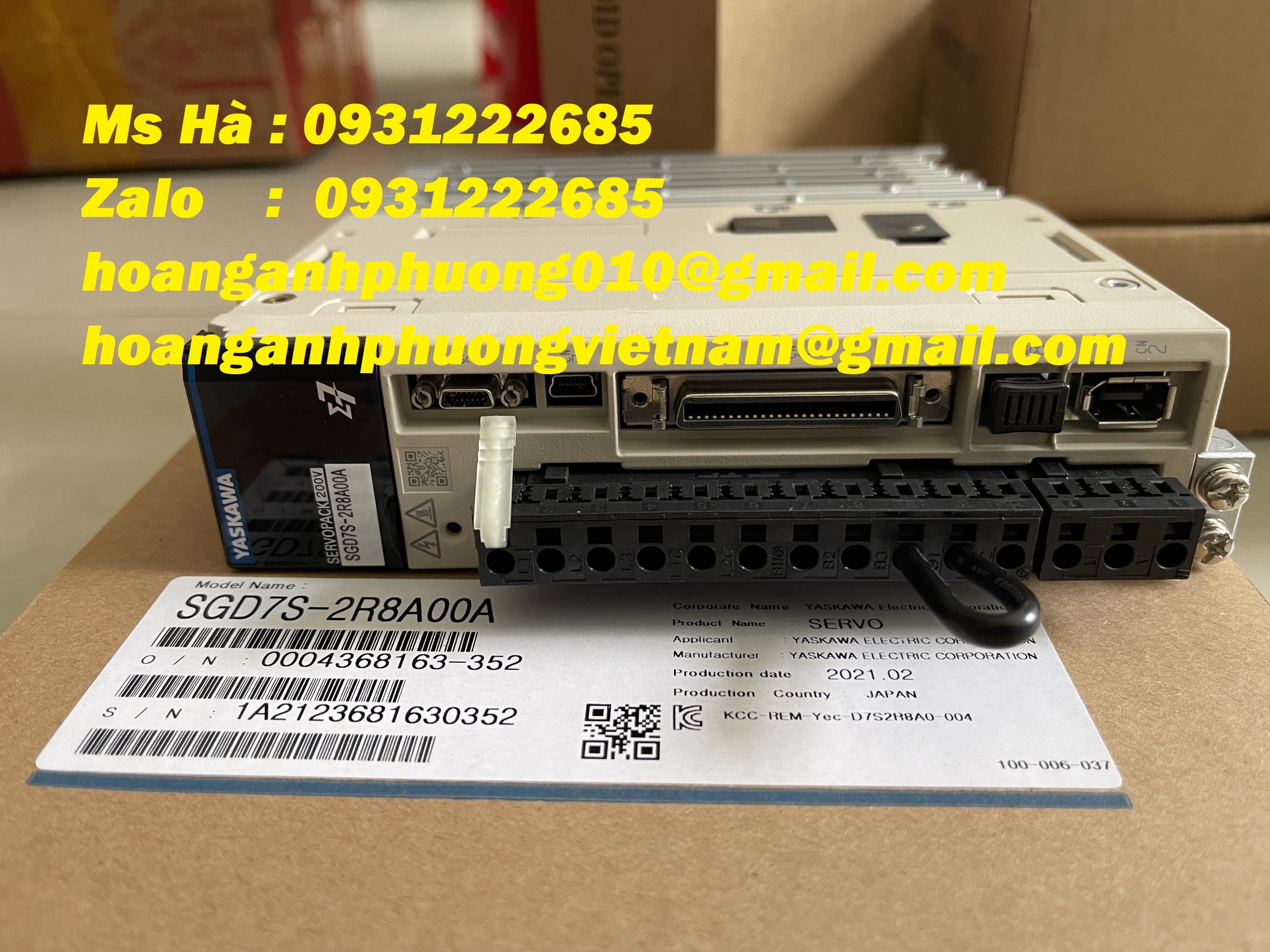 Servo chính hãng mới 100% SGD7S-2R8A00A - Hoàng Anh Phương